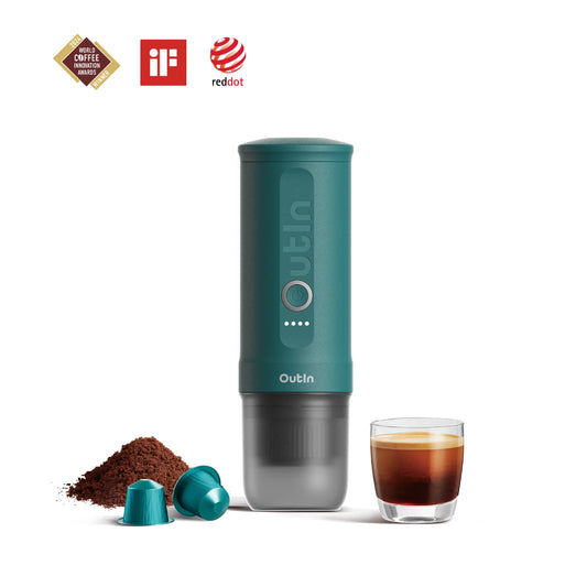 Nano Portable Espresso Machine (OutIn Teal) - steven wick