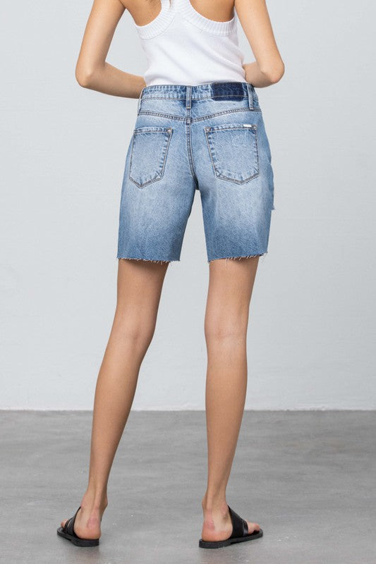Distressed Premium Bermuda Shorts - steven wick