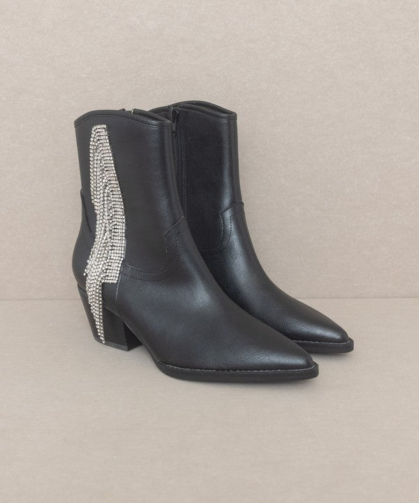 Rowan Rhinestone Fringe Boot - steven wick