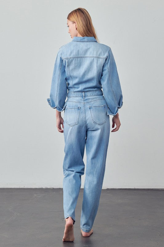 BALLOON SLEEVE JUMPSUIT - steven wick
