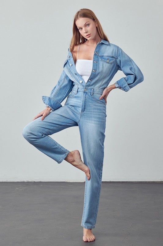 BALLOON SLEEVE JUMPSUIT - steven wick