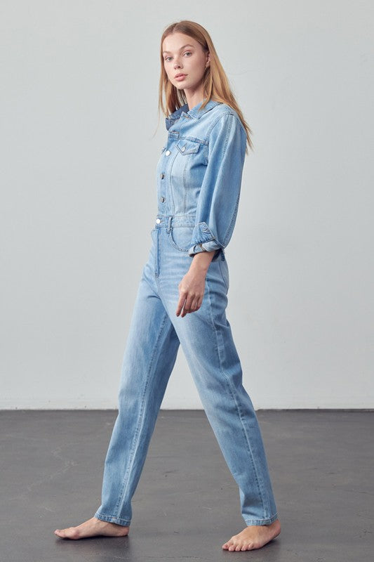 BALLOON SLEEVE JUMPSUIT - steven wick