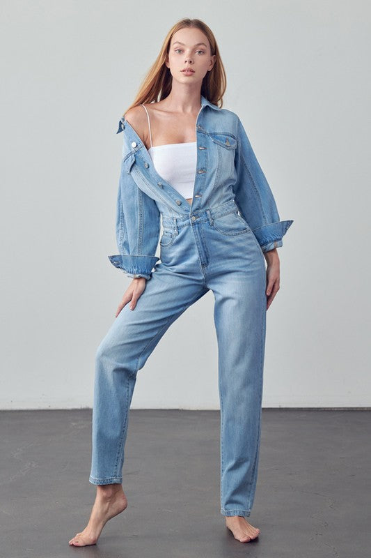 BALLOON SLEEVE JUMPSUIT - steven wick