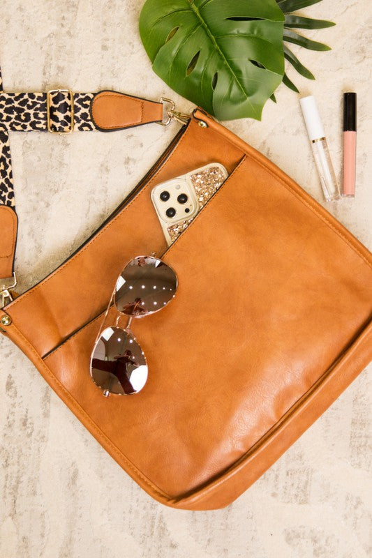 Crossbody Handbag Purse Leopard Animal Strap - steven wick