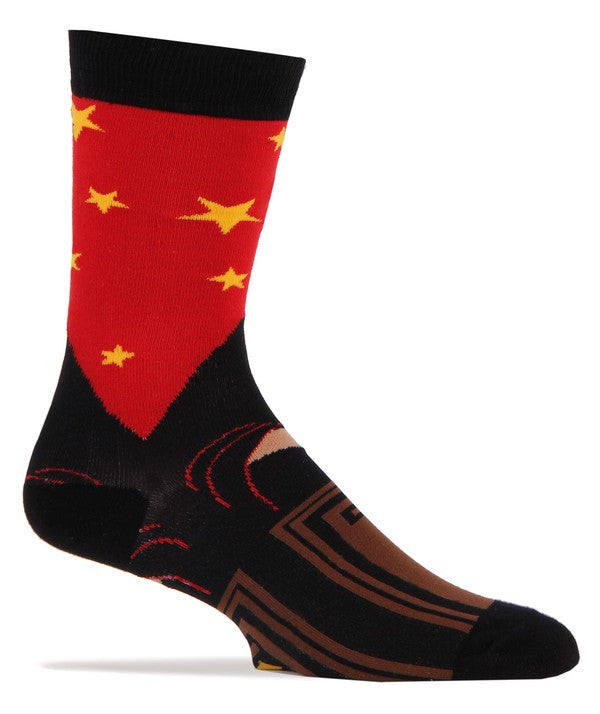 Make A Wish - Men's Cotton Crew Funny Socks - steven wick