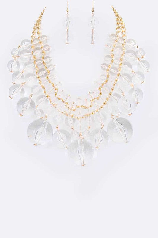 Acrylic Beads Bubble Necklace Set - steven wick