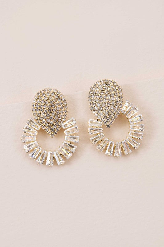 Gold Regal Drop Earrings