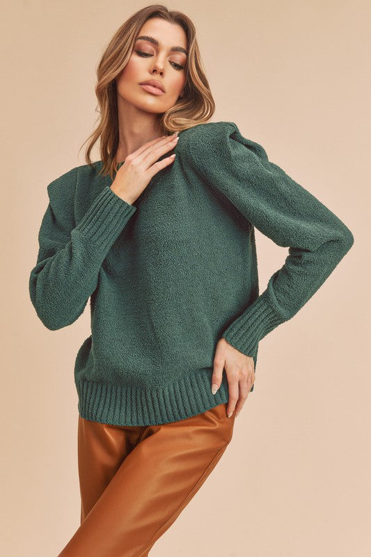 Dulci Long-sleeve Sweater Top - steven wick