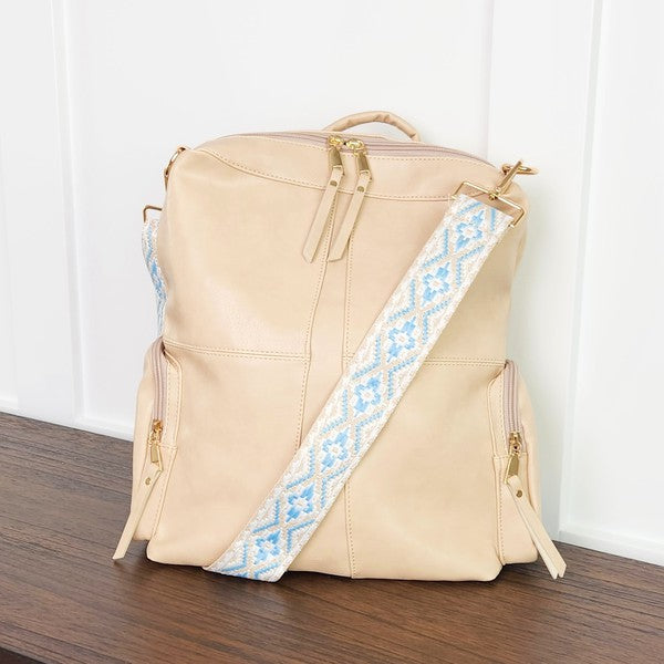 Charis Convertible Vegan Leather Backpack 2 Straps - steven wick