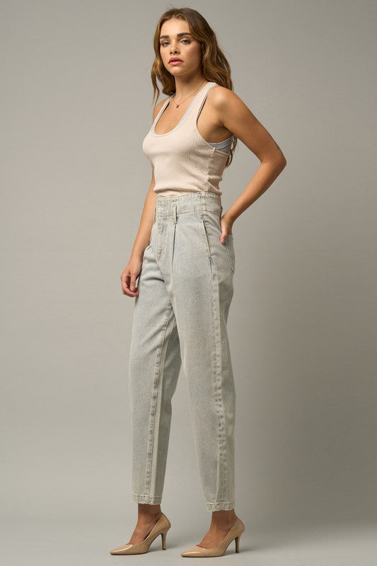 Super High Waist Balloon Jeans - steven wick