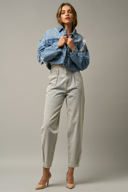 Super High Waist Balloon Jeans - steven wick