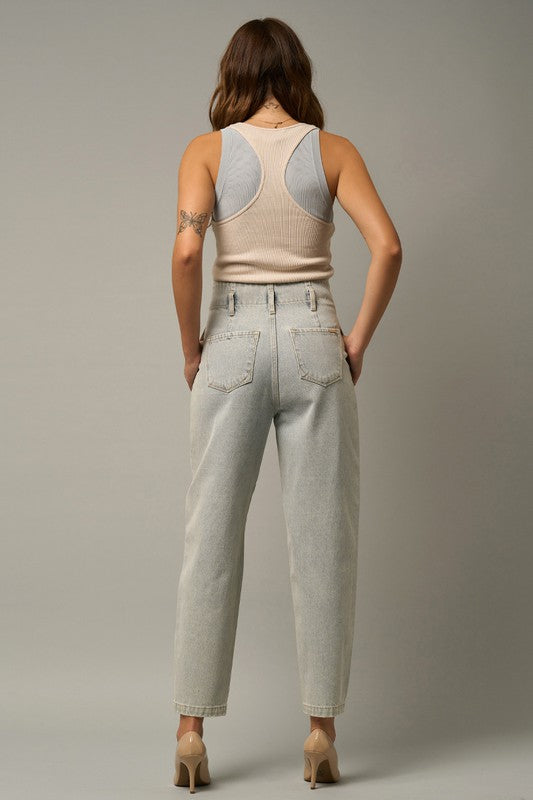 Super High Waist Balloon Jeans - steven wick