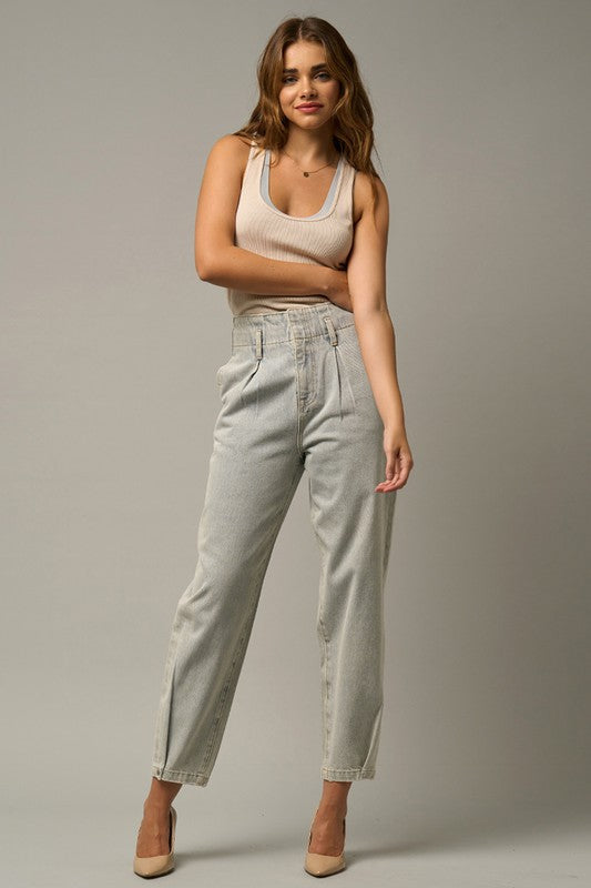 Super High Waist Balloon Jeans - steven wick