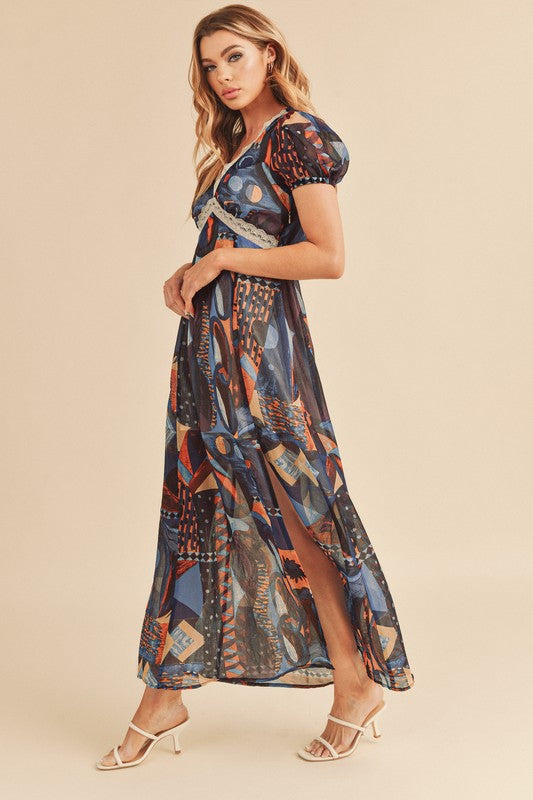 Nabi Abstract Print Maxi Dress - steven wick
