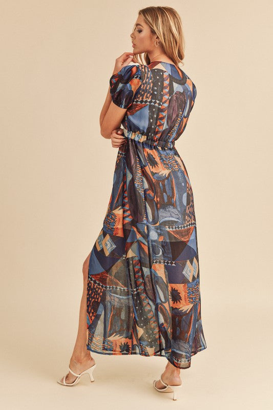 Nabi Abstract Print Maxi Dress - steven wick