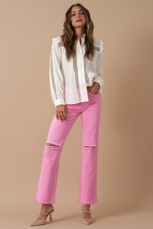 HIGH RISE SLIM STRAIGHT - steven wick