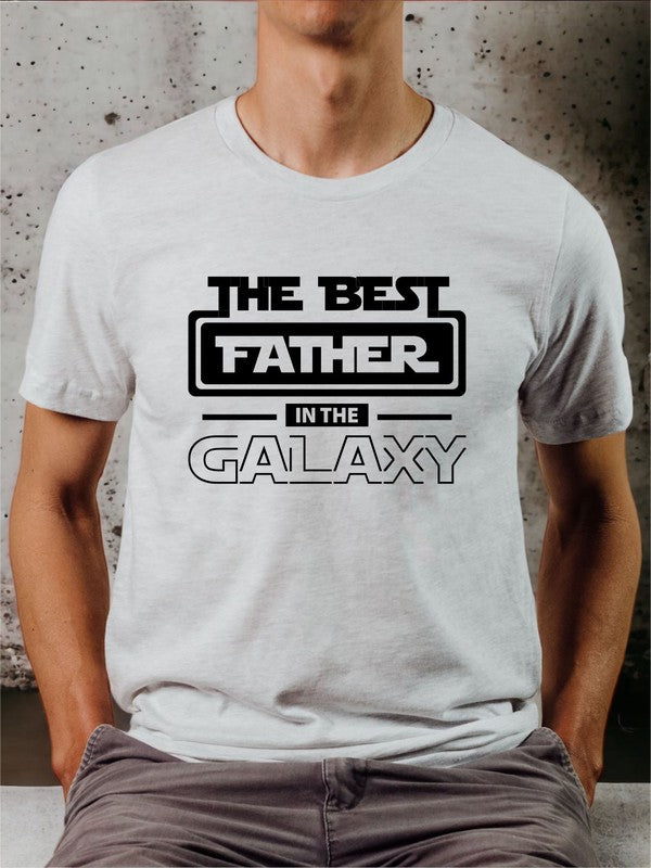 Best Father in the Galaxy Graphic Mens Tee - steven wick