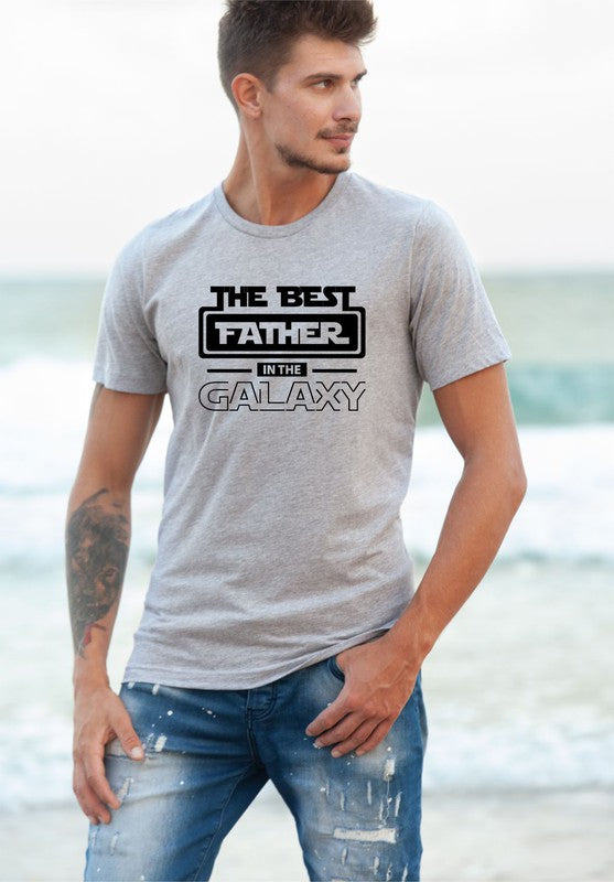 Best Father in the Galaxy Graphic Mens Tee - steven wick