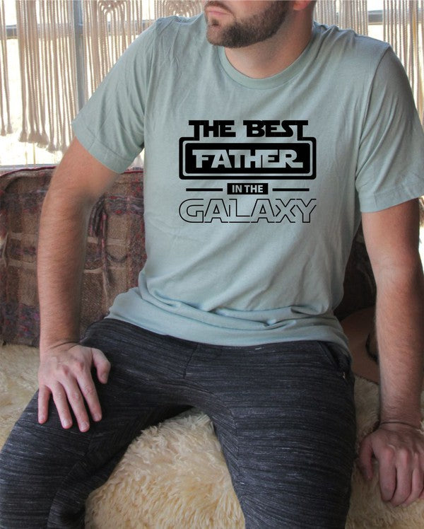Best Father in the Galaxy Graphic Mens Tee - steven wick