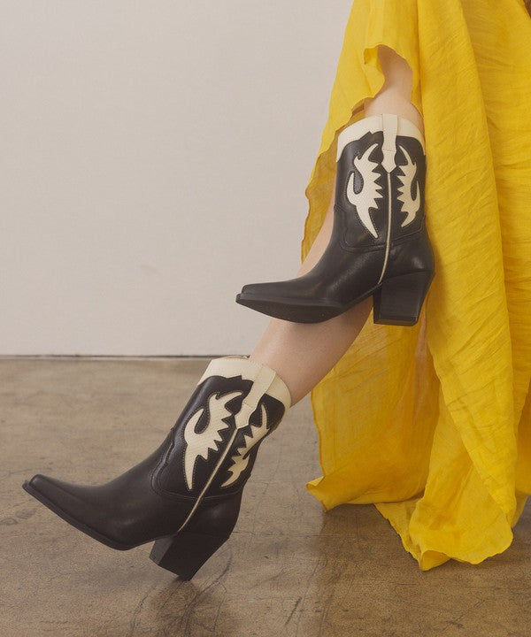 Houston Layered Panel Cowboy Boots - steven wick
