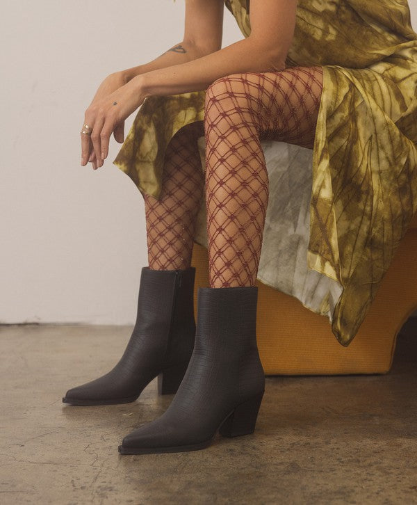 Miley Alligator Print Booties - steven wick