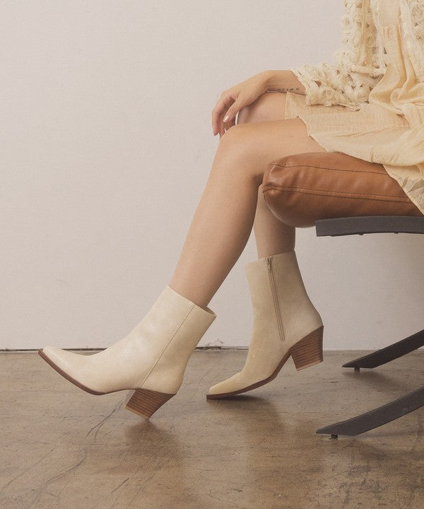 Miley Alligator Print Booties - steven wick