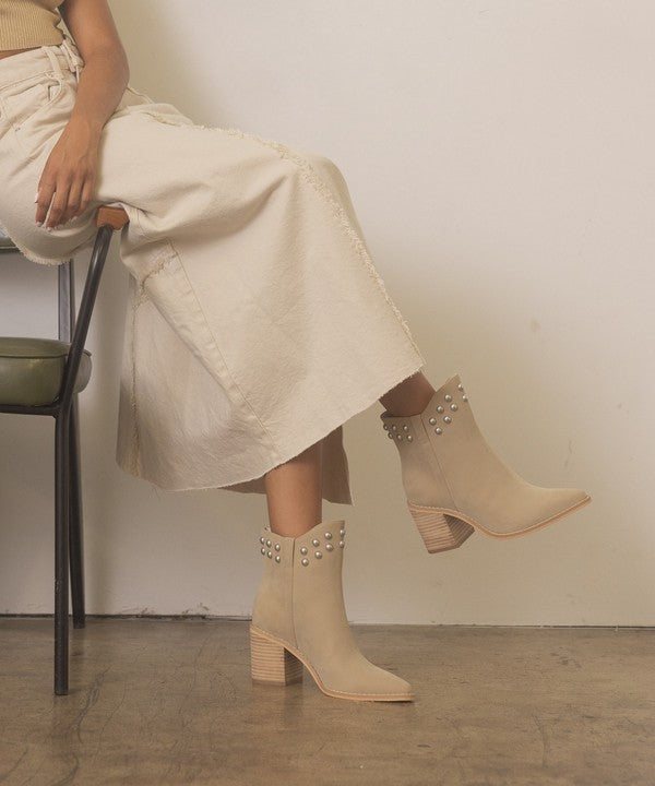 OASIS SOCIETY Alofi - Studded Collar Booties - steven wick