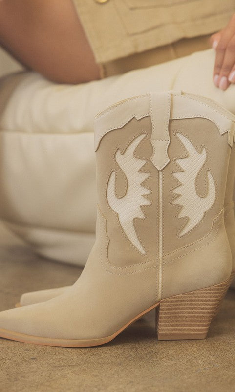 Houston Layered Panel Cowboy Boots - steven wick
