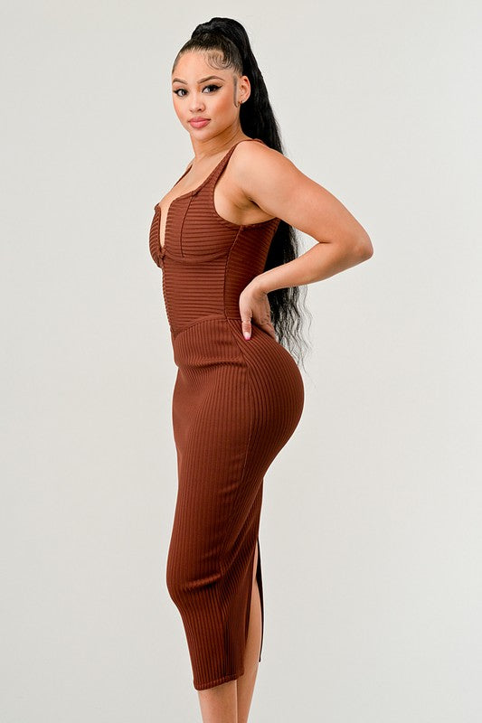 IT FEELS LIKE FALL MIDI DRESS - steven wick