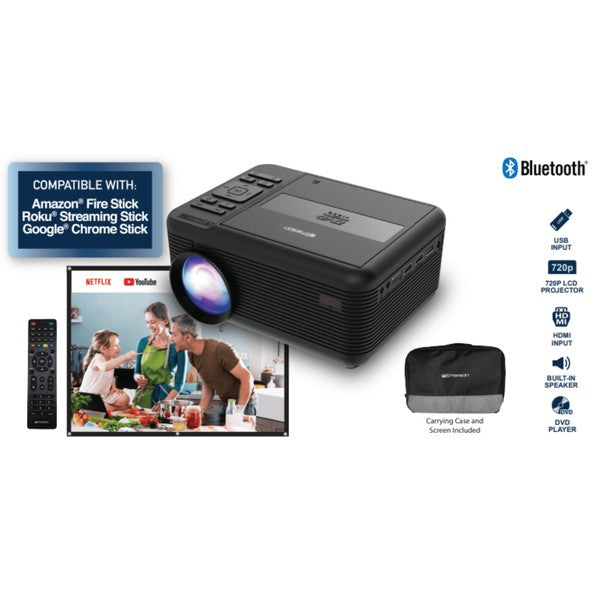 Emerson 150 Inch Home Theater LCD Projector Combo - steven wick