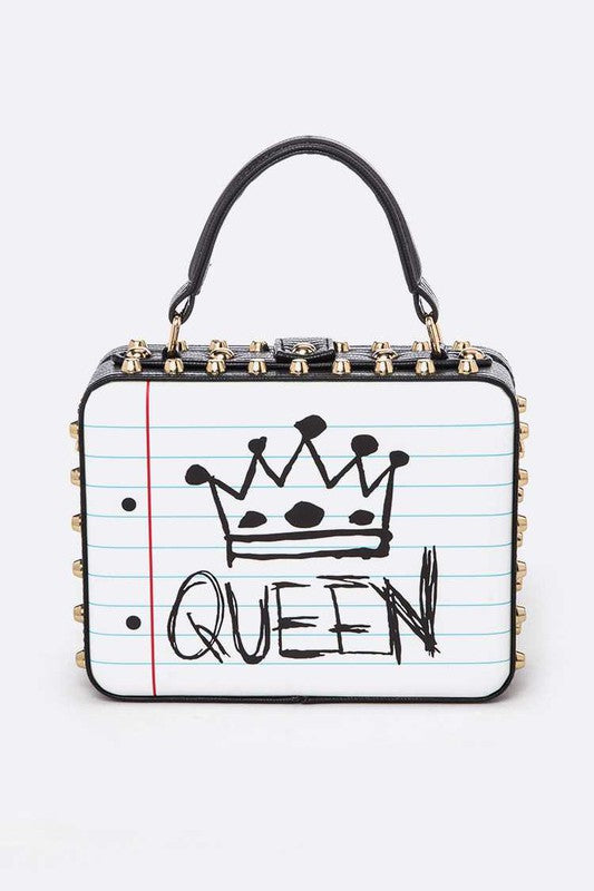 QUEEN LOVE Iconic Top Handle Box Swing Bag - steven wick