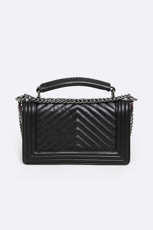 Quilted Designed Fashion Handbag - steven wick