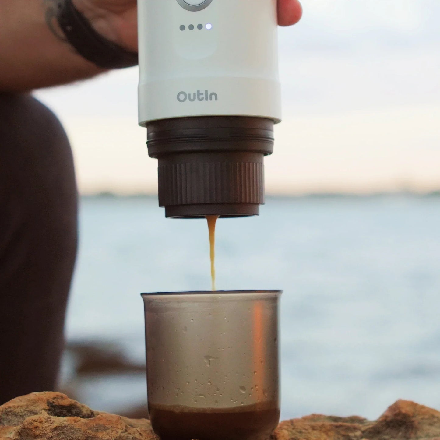 Nano Portable Espresso Machine (Pearl White) - steven wick