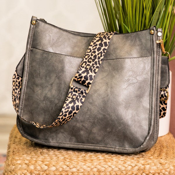 Crossbody Handbag Purse Leopard Animal Strap - steven wick