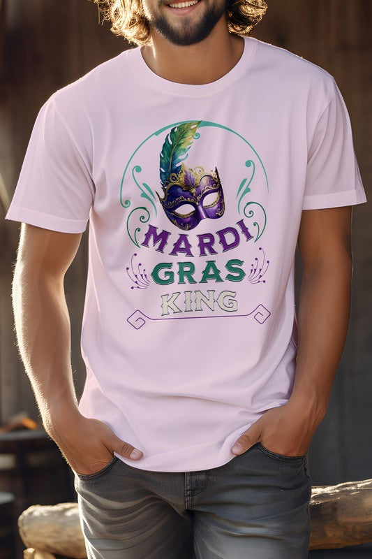 Mardi Gras King Unisex Graphic Tee - steven wick