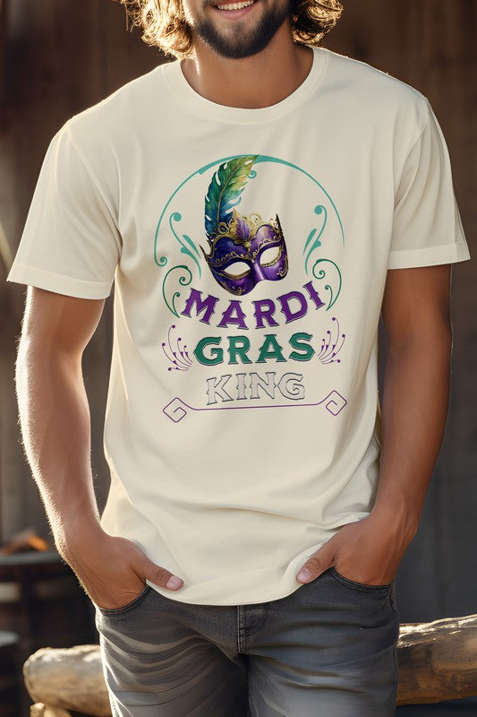 Mardi Gras King Unisex Graphic Tee - steven wick