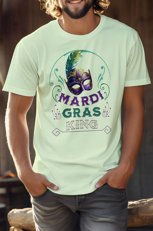 Mardi Gras King Unisex Graphic Tee - steven wick