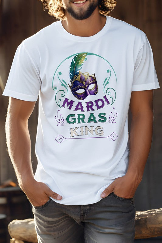 Mardi Gras King Unisex Graphic Tee - steven wick