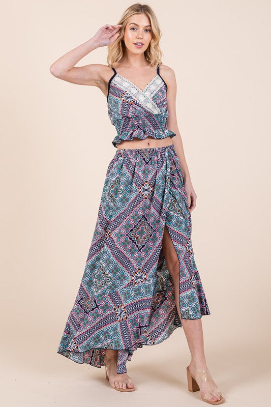 Tribal Print Skirt Set - steven wick