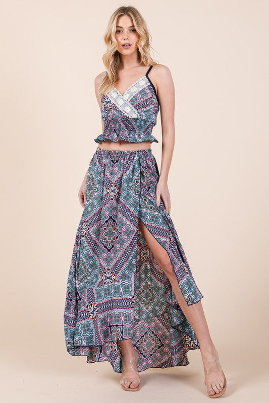 Tribal Print Skirt Set - steven wick