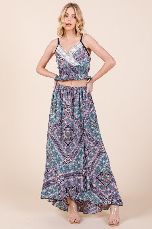 Tribal Print Skirt Set - steven wick