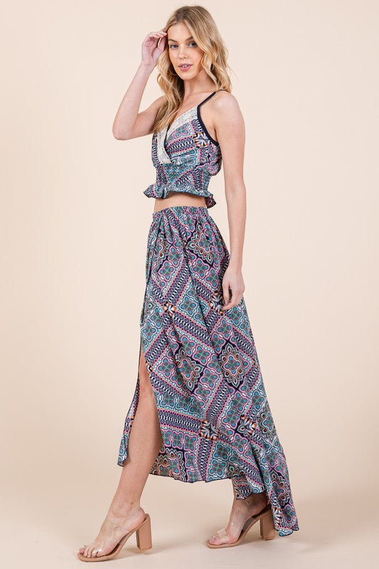 Tribal Print Skirt Set - steven wick