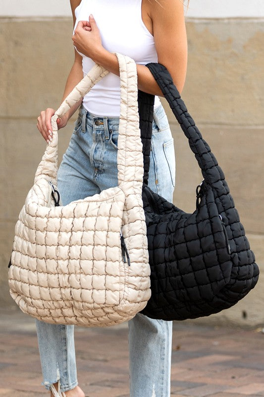Taylor Quilted Puffer Tote - steven wick