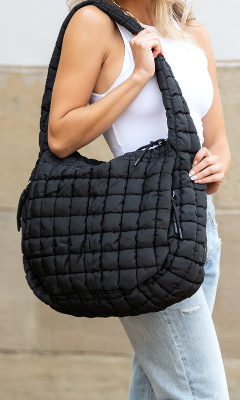 Taylor Quilted Puffer Tote - steven wick