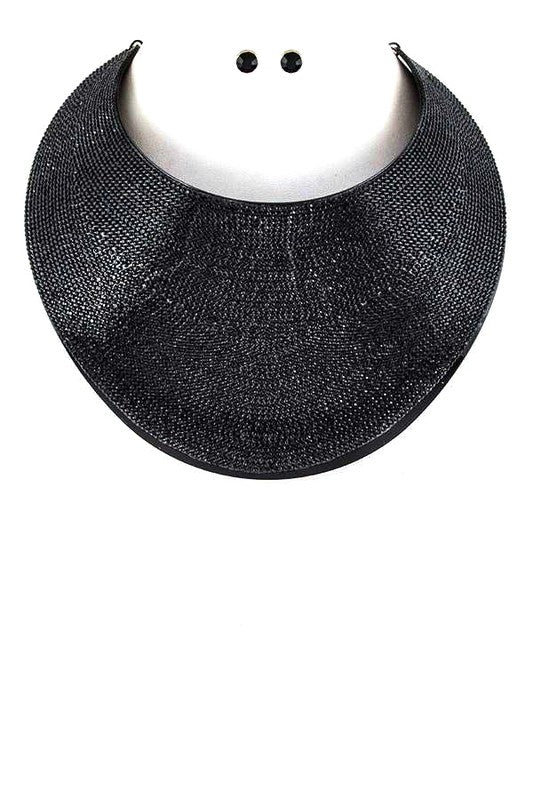 Crystal Collar Necklace Set - steven wick