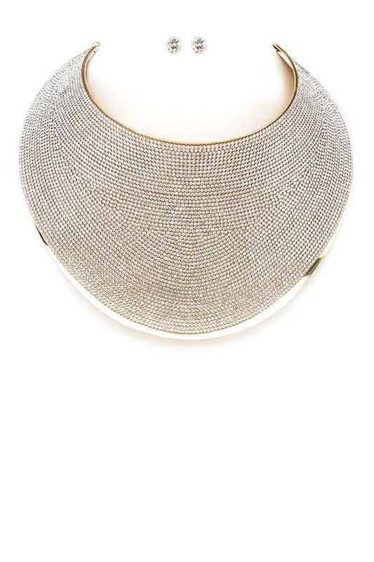 Crystal Collar Necklace Set - steven wick