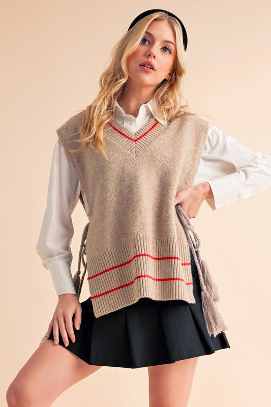 Tan Posey Vest Poncho - steven wick