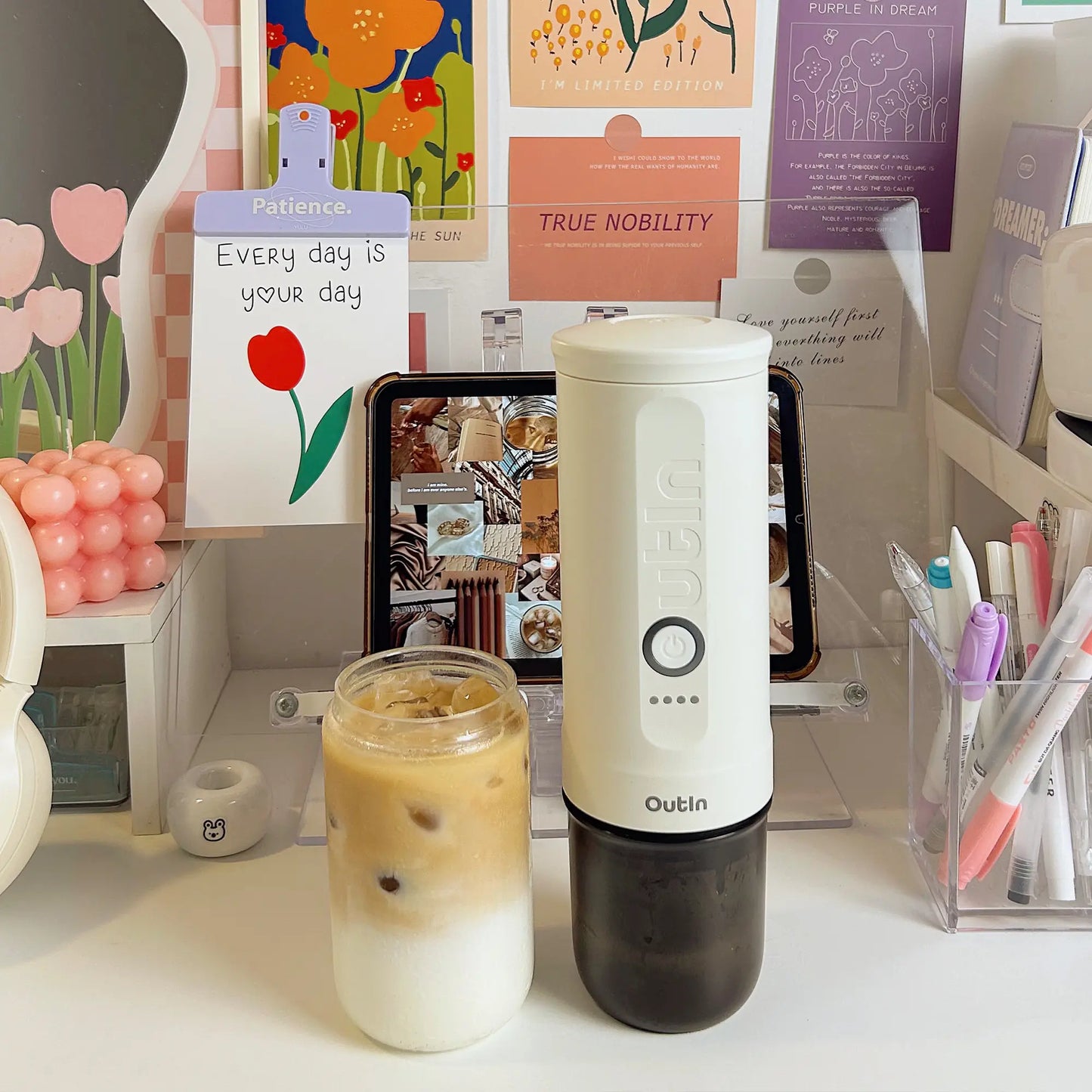Nano Portable Espresso Machine (Pearl White) - steven wick