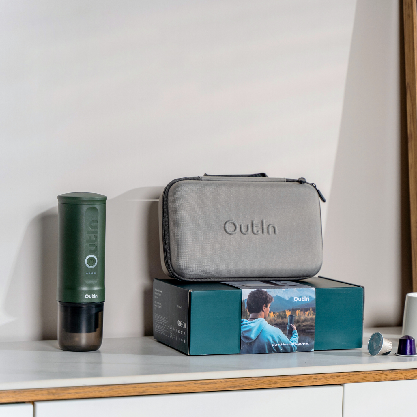 Traveler Espresso Gift Set (Forest Green) - steven wick
