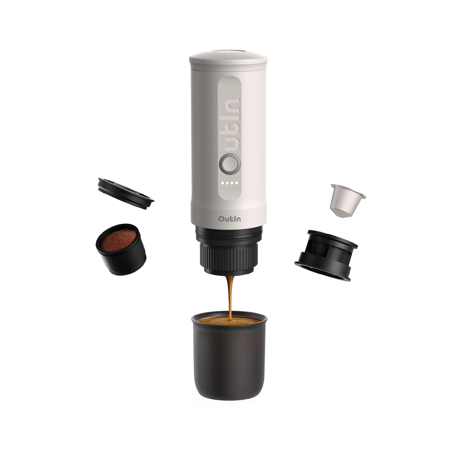 Nano Portable Espresso Machine (Pearl White) - steven wick